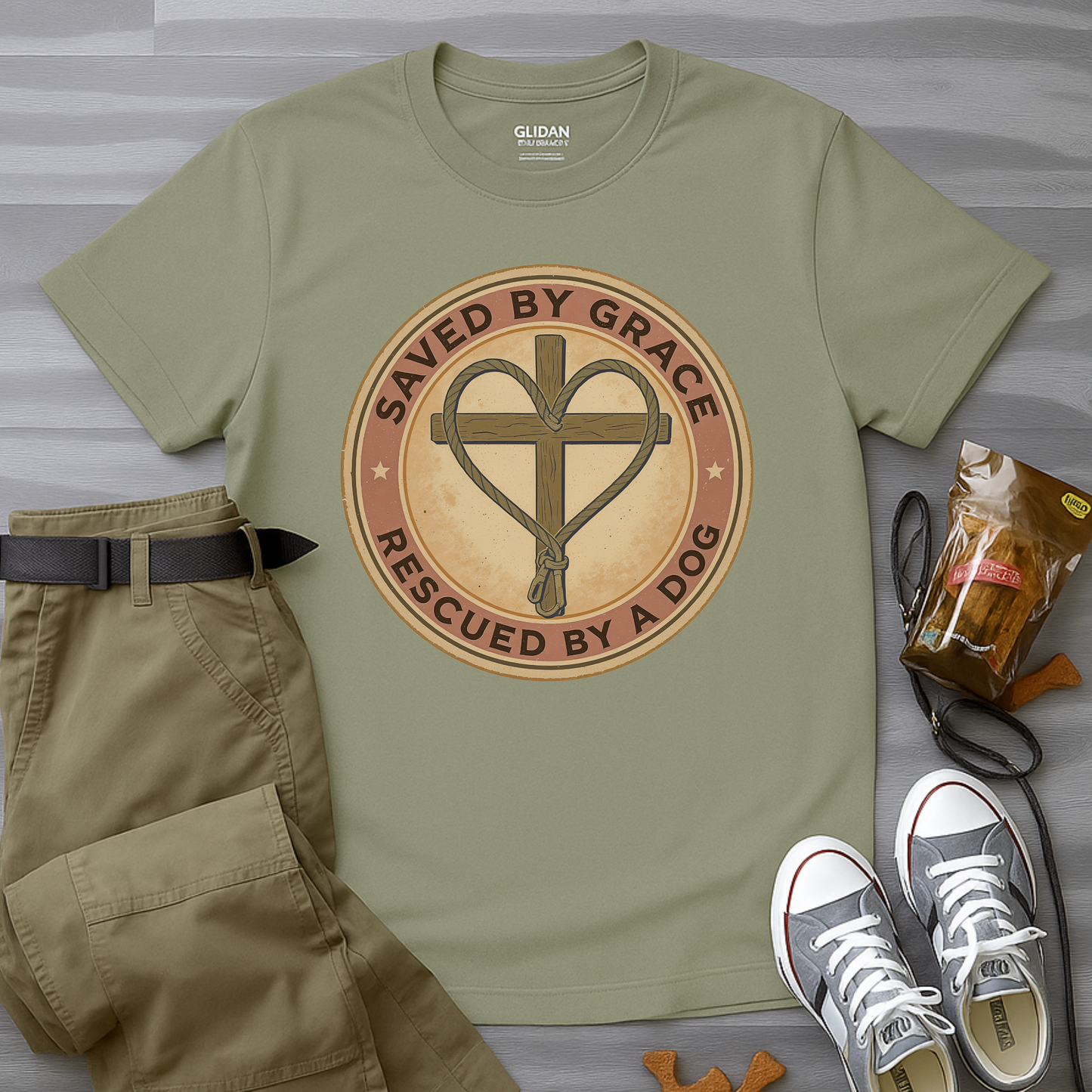 Saved By Grace Rescued by a Dog T-Shirt