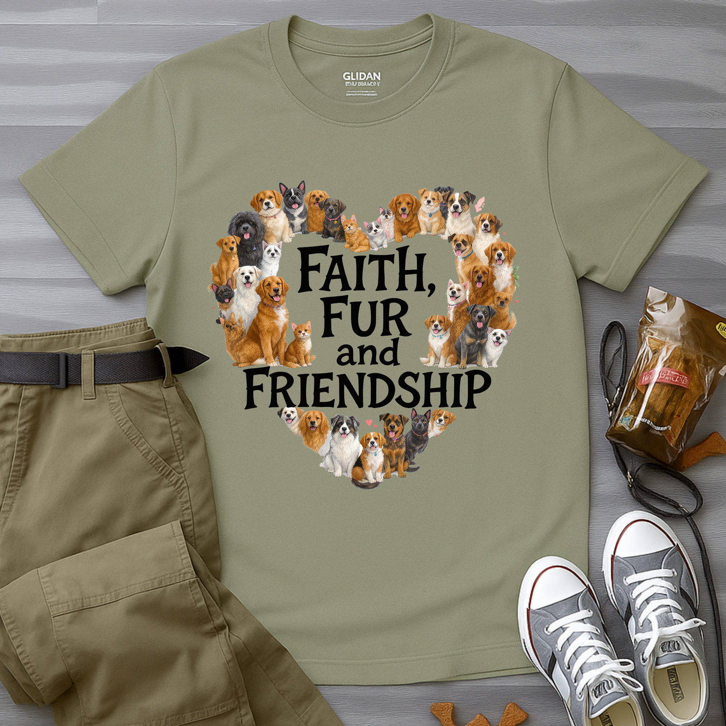 Faith,  Fur and Friendship T-Shirt