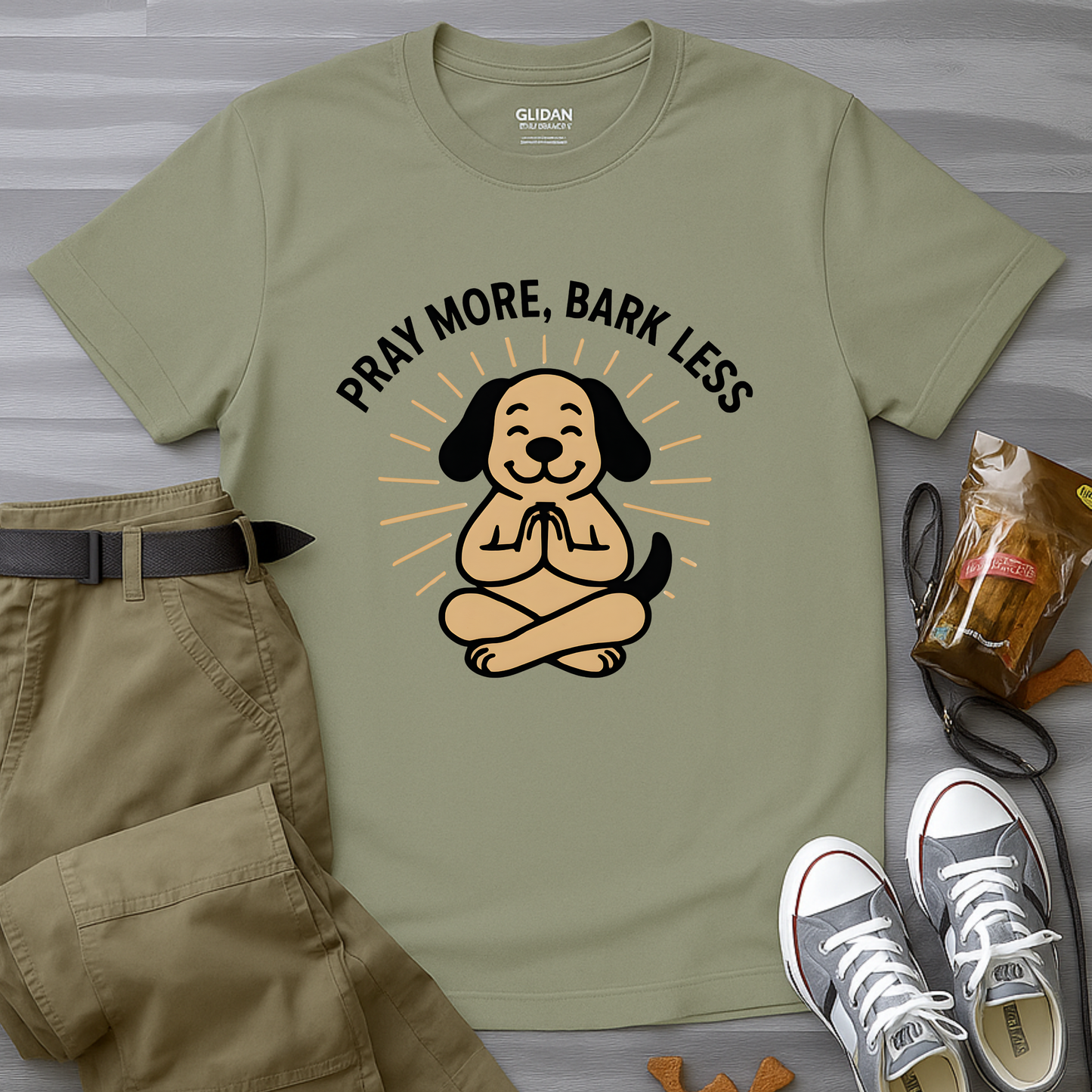 Pray More, Bark Less T-Shirt