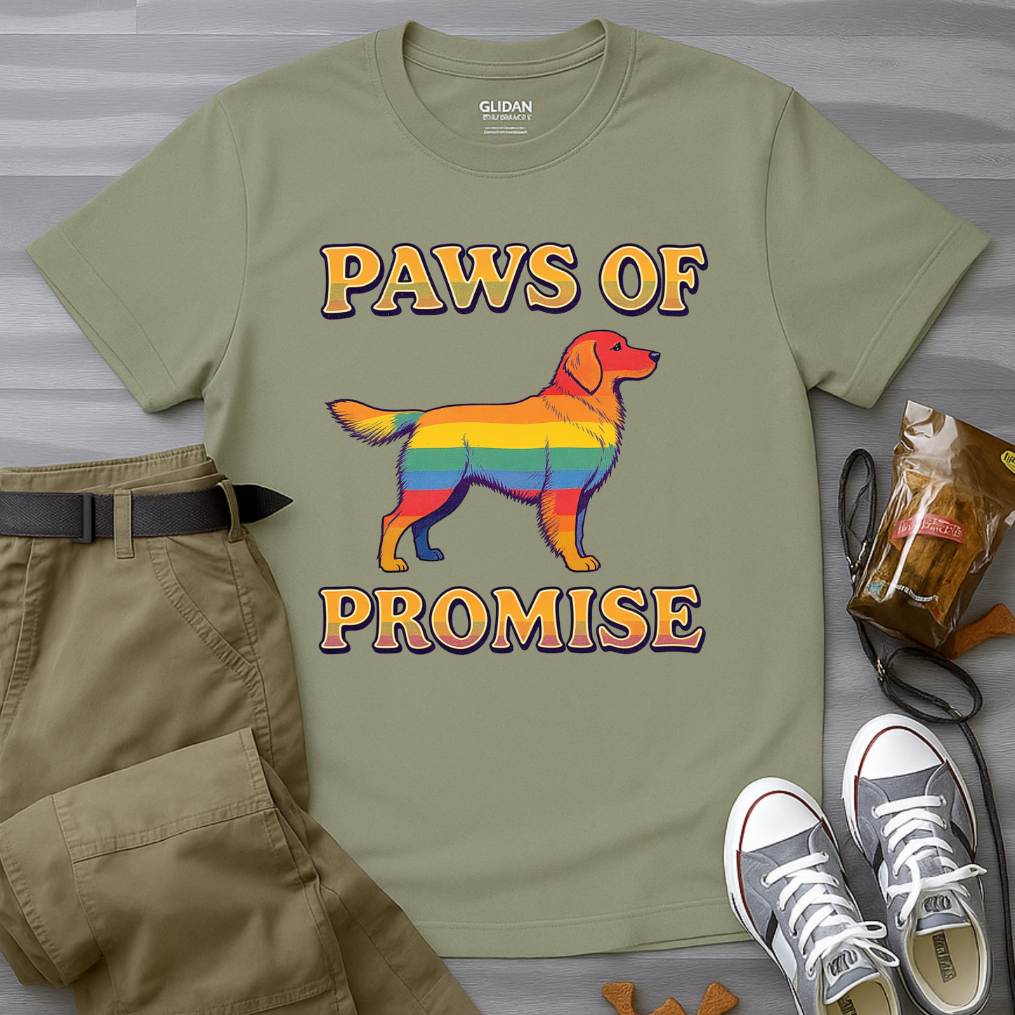 Paws of Promise Rainbow Pup T-Shirt