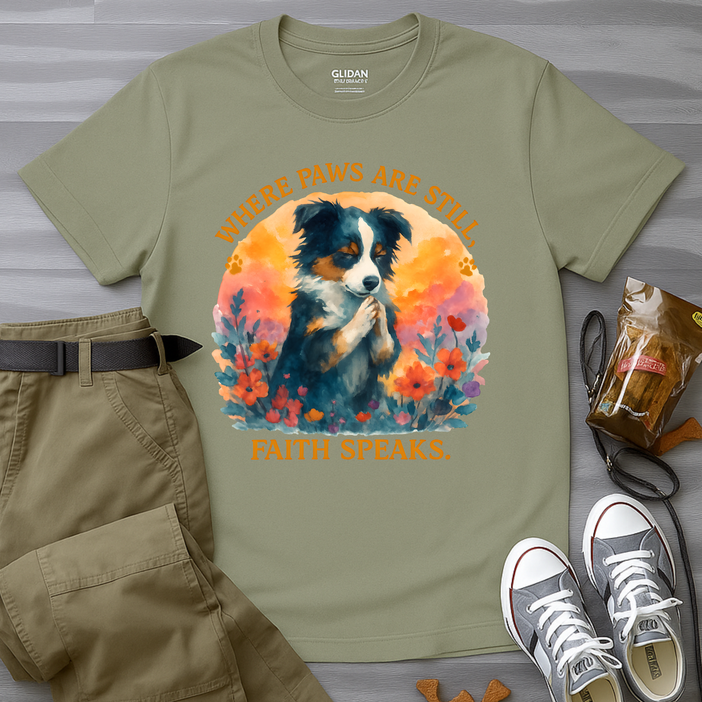 Where Paws Are Still, Faith Speaks T-Shirt