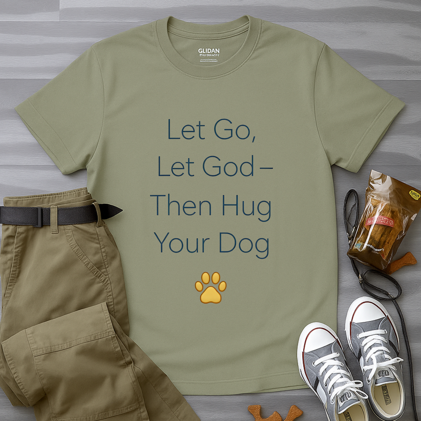 Let Go Let God Then Hug your Dog T-Shirt