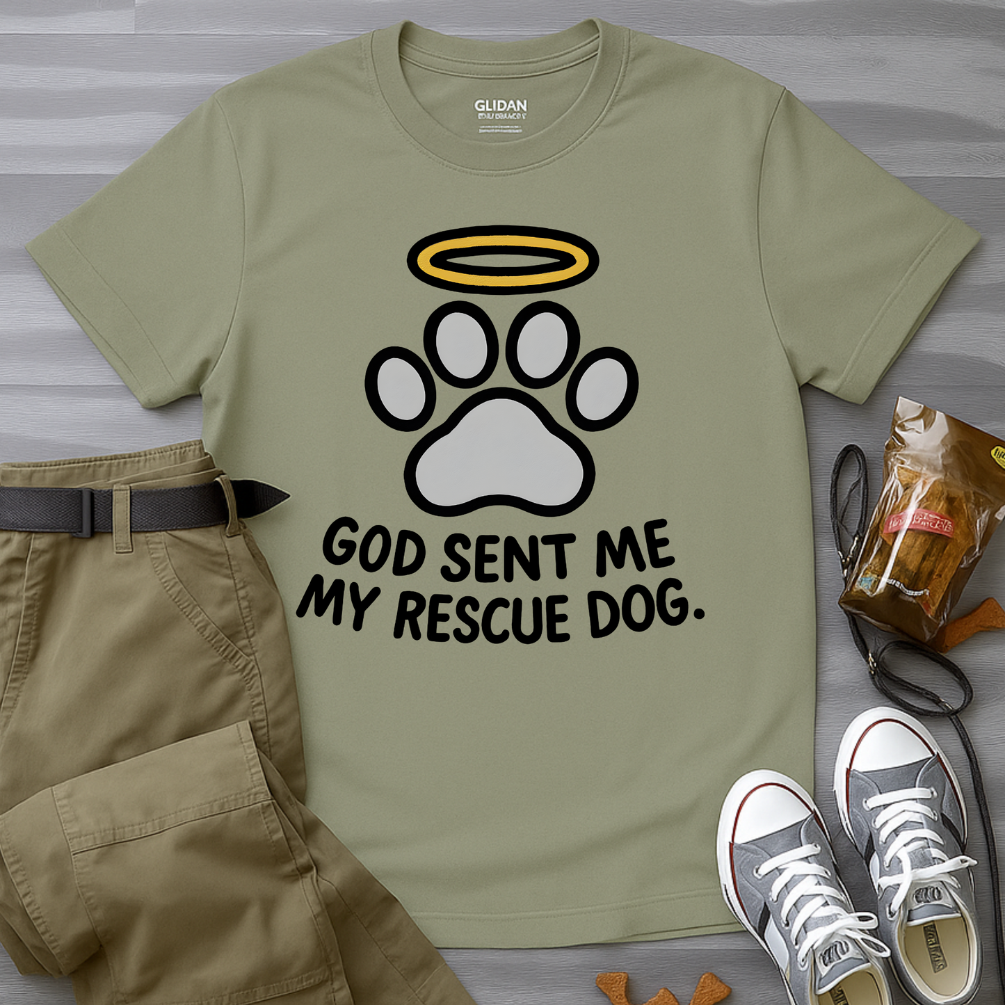 God Sent Me My Rescue Dog T-Shirt