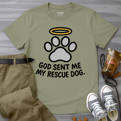 God Sent Me My Rescue Dog T-Shirt