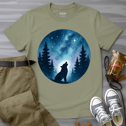 Howling Husky At The Stars T-Shirt
