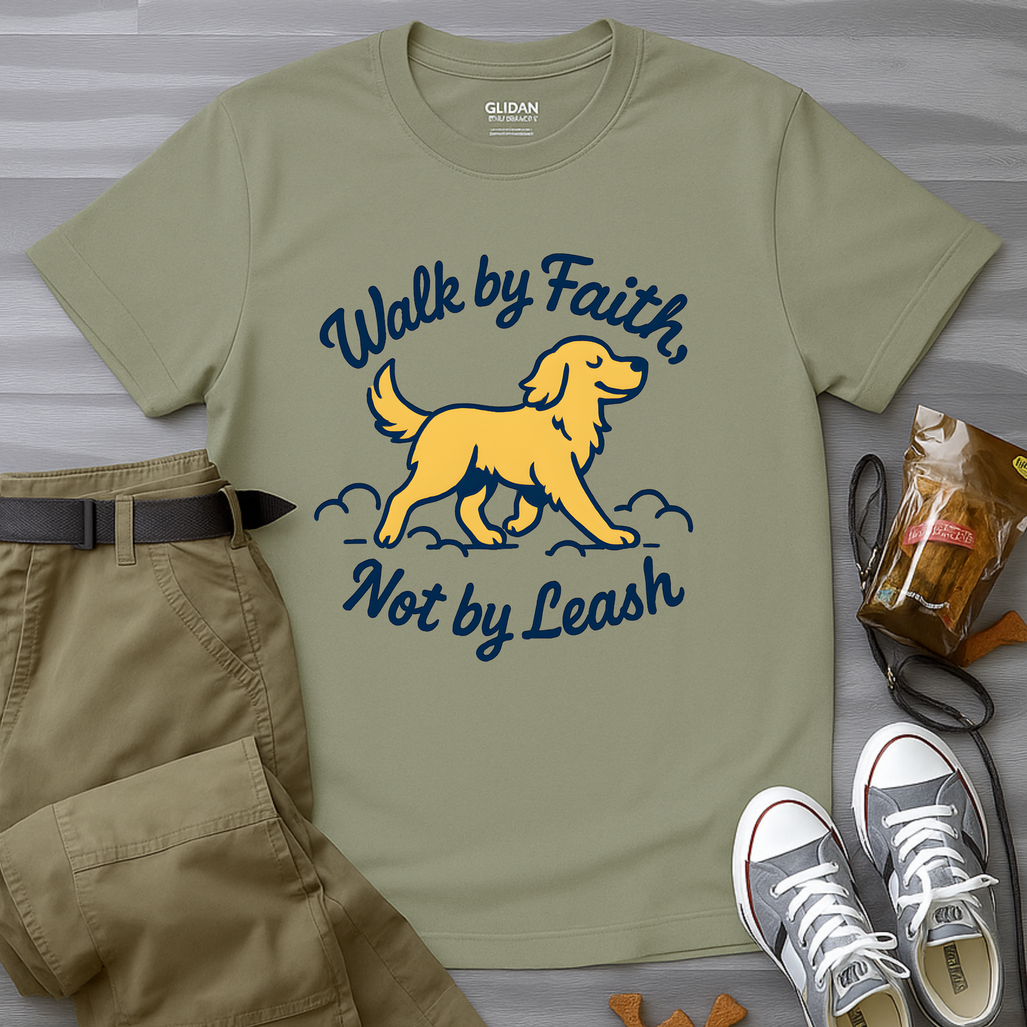 Walk By Faith Not By Leash T-Shirt