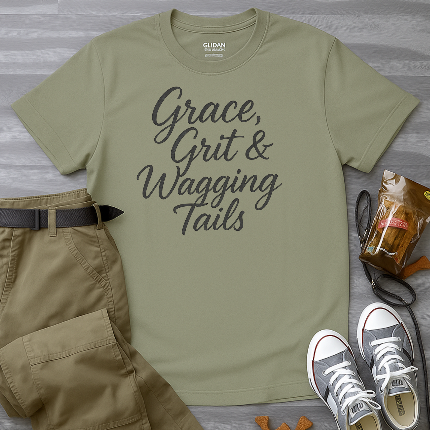 Grace, Grit And Wagging Tails T-Shirt