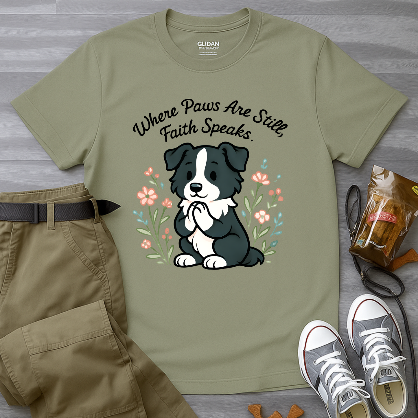 Where Paws Are Still, Faith Speaks T-Shirt