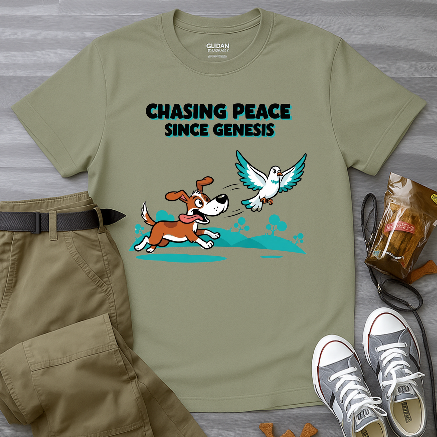 Chasing Peace Since Genesis T-Shirt