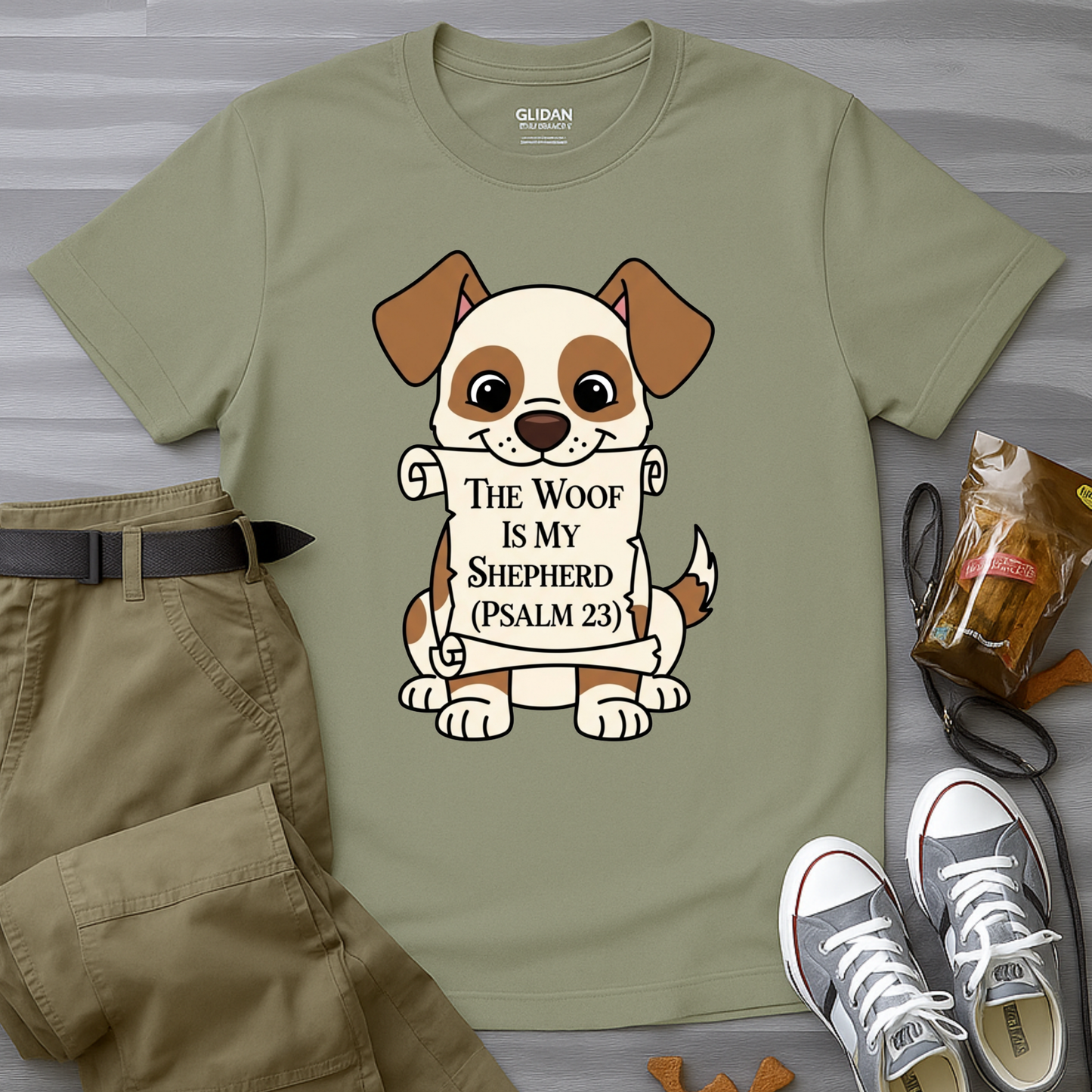 The Woof Is My Shepherd (Psalm 23) T-Shirt