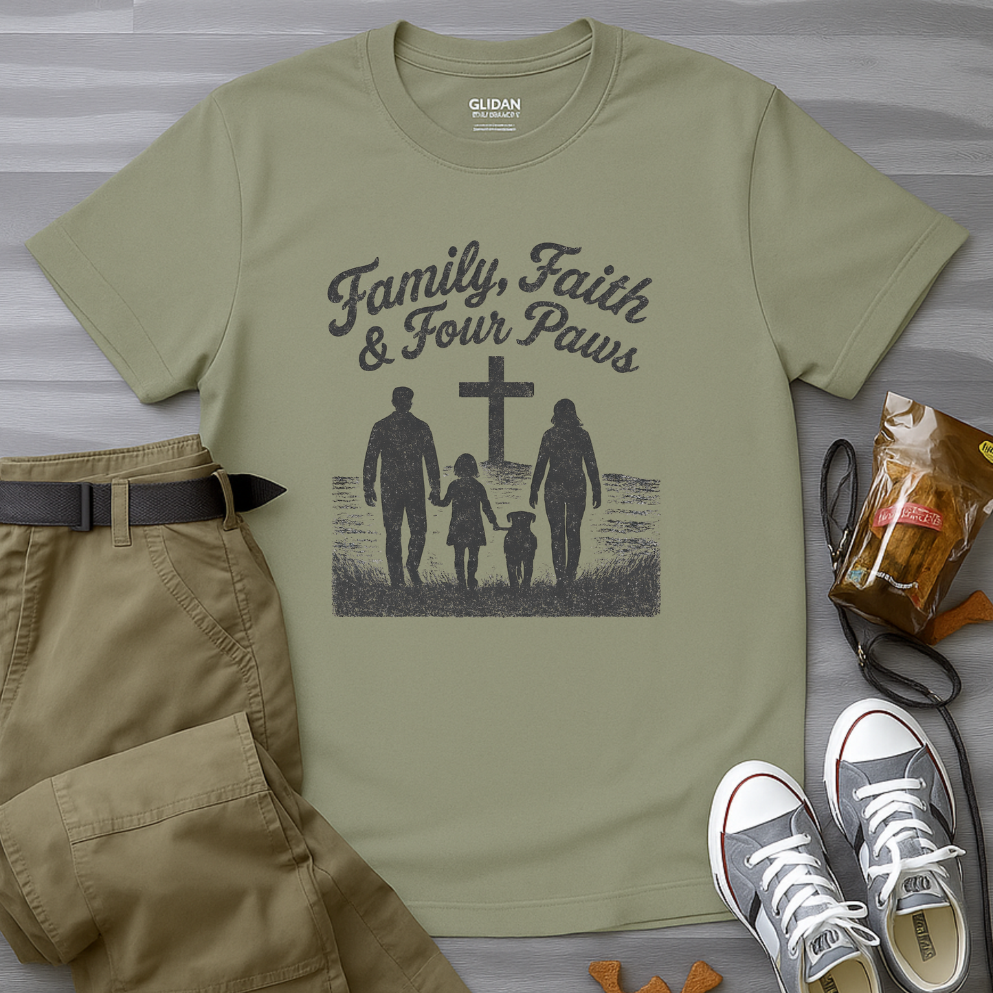 Family, Faith And Four Paws T-Shirt