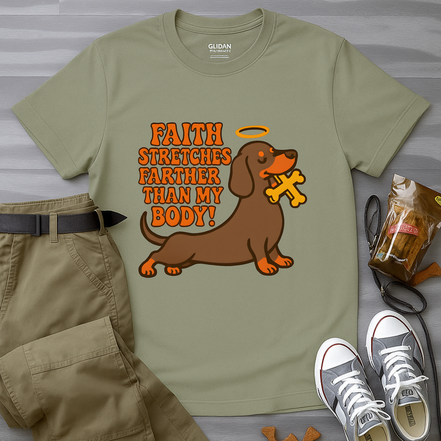 Faith Stretches Farther Than My Body T-Shirt