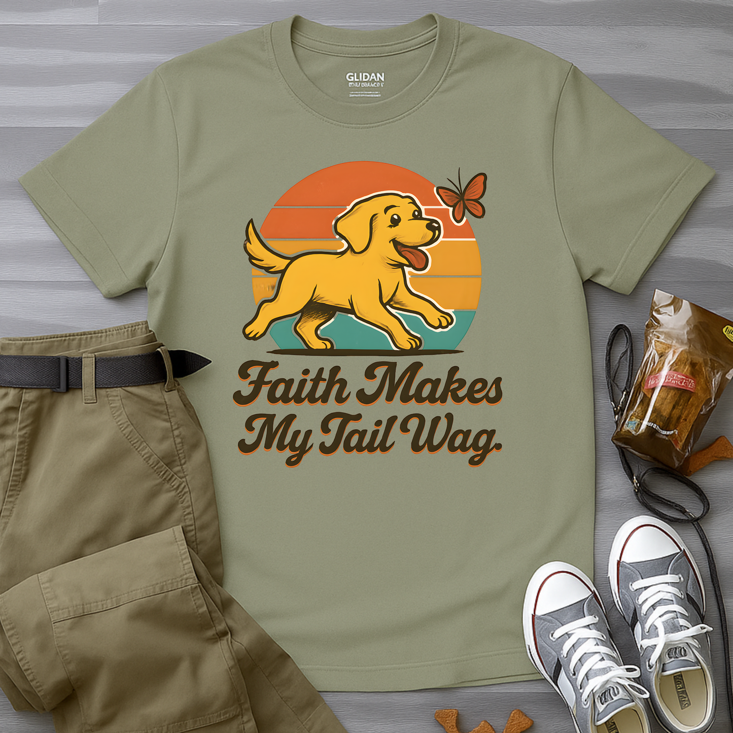 Faith Makes My Tail WagT-Shirt