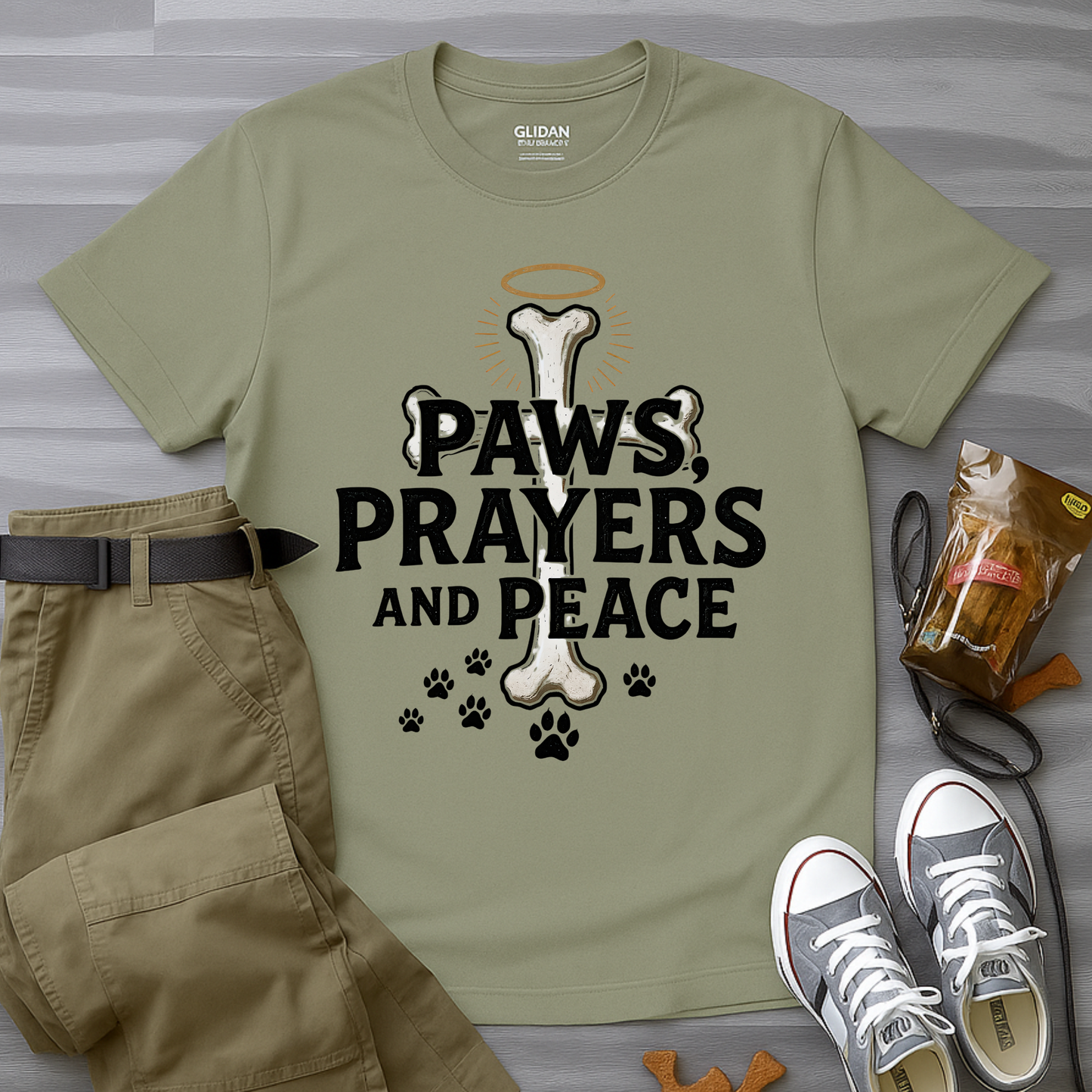 Paws Prayers And Peace T-Shirt
