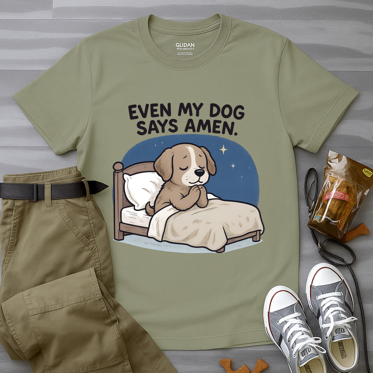 Even My Dog Says Amen T-Shirt