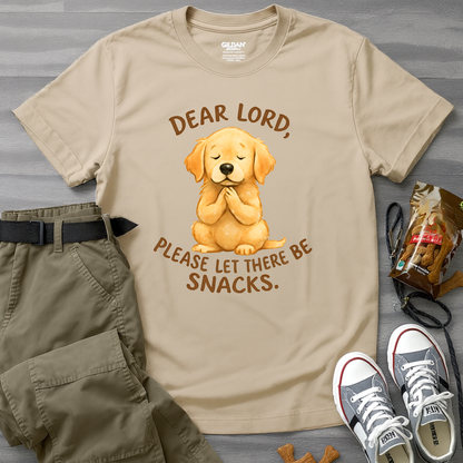 Dear Lord. Please Let There Be Snacks T-Shirt