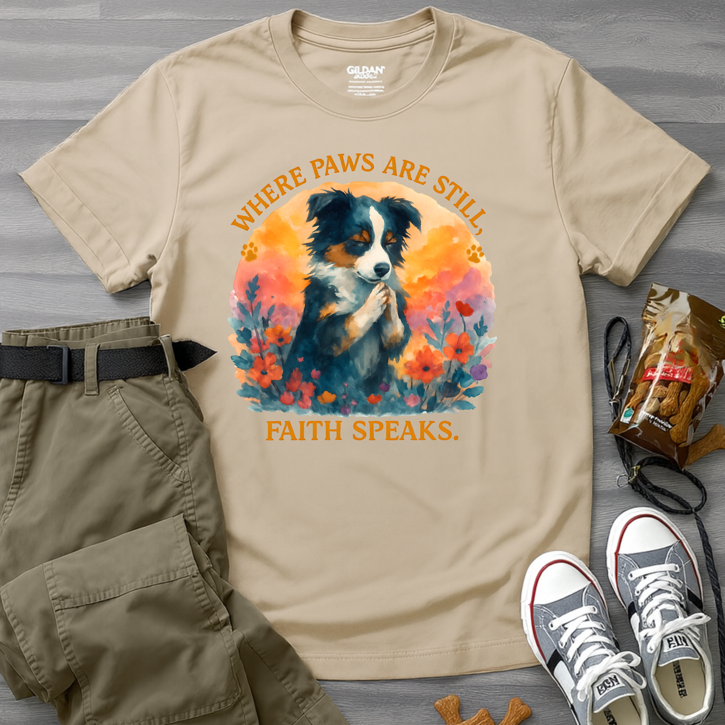 Where Paws Are Still, Faith Speaks T-Shirt