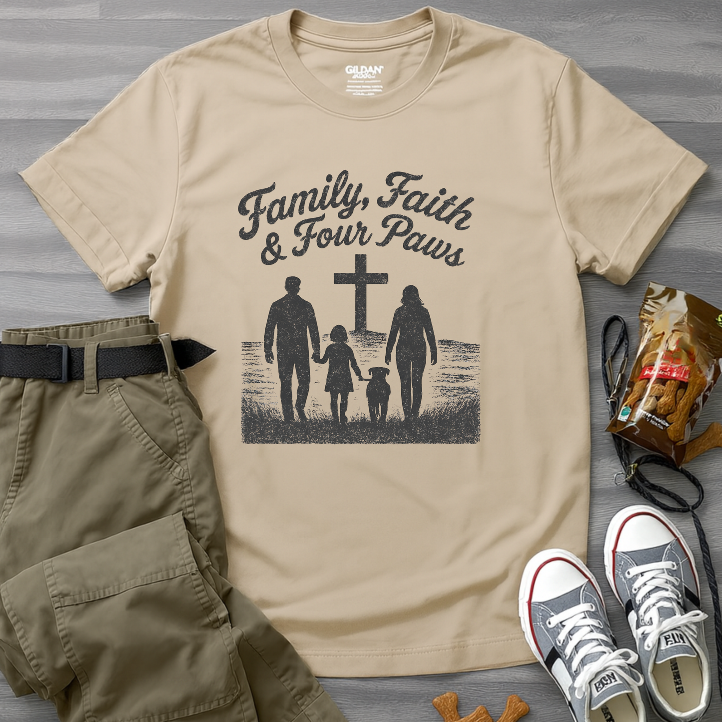 Family, Faith And Four Paws T-Shirt