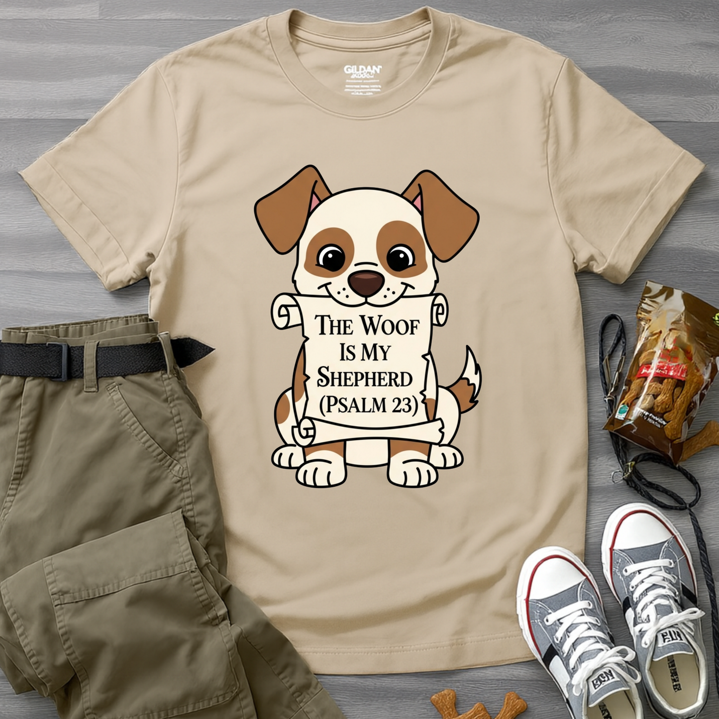 The Woof Is My Shepherd (Psalm 23) T-Shirt