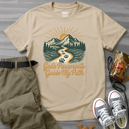 God's Pawprints Guide My Path T-Shirt