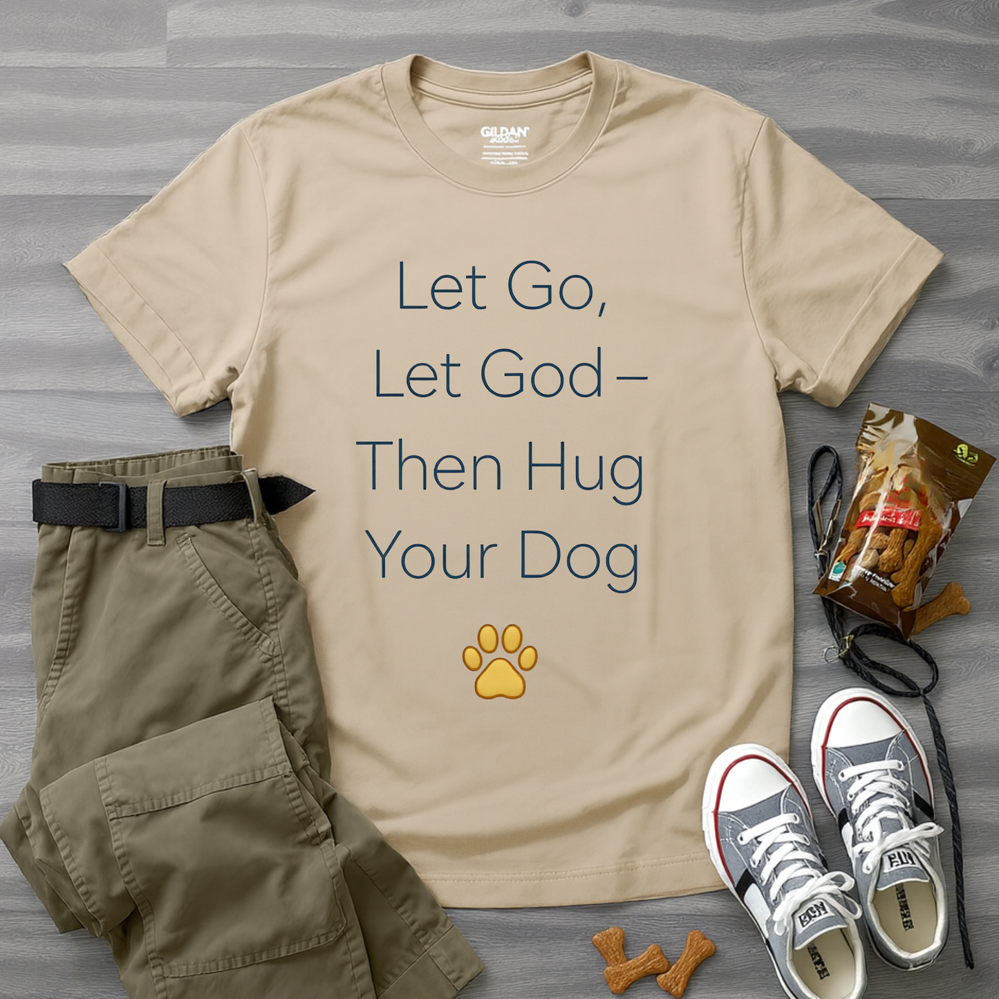 Let Go Let God Then Hug your Dog T-Shirt