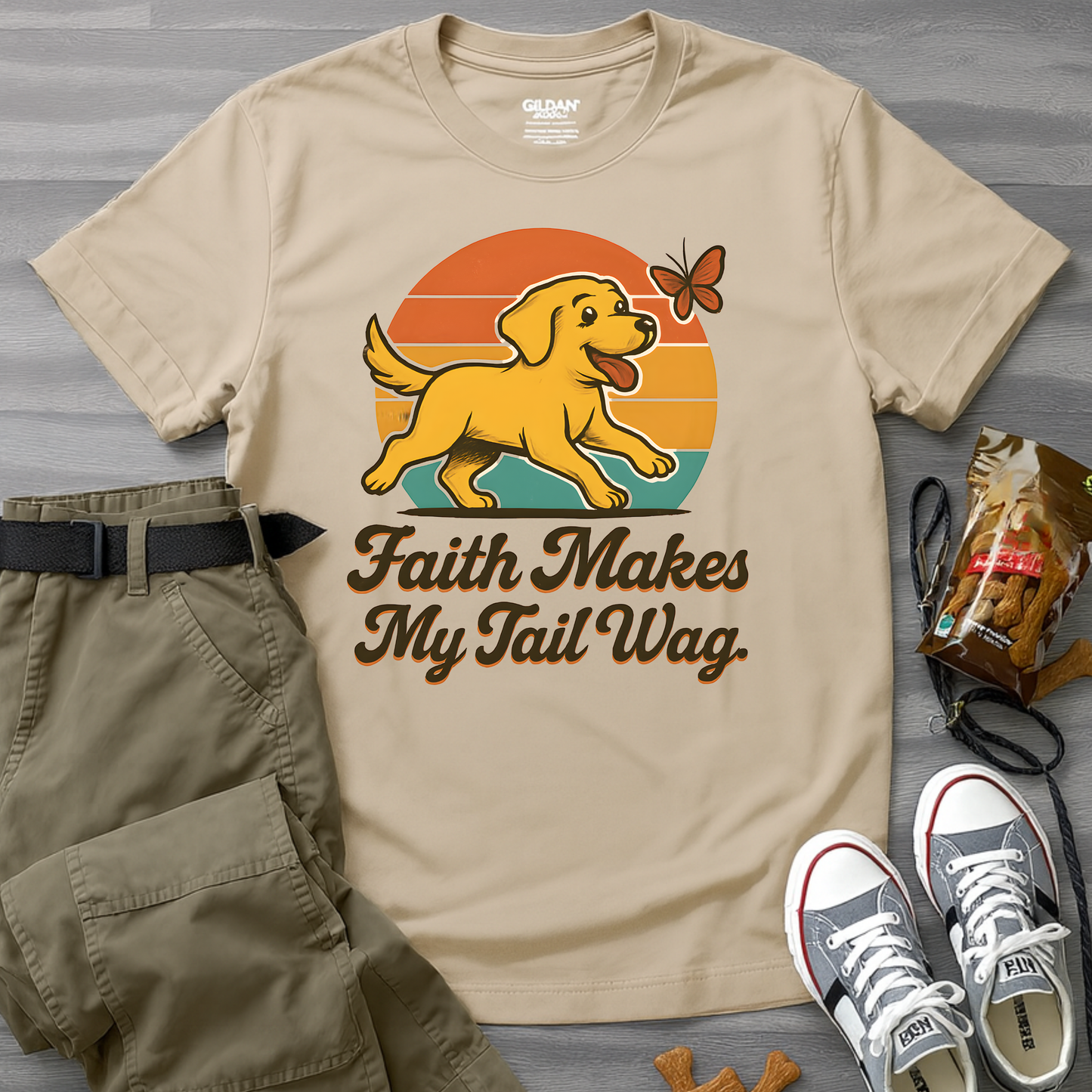 Faith Makes My Tail WagT-Shirt