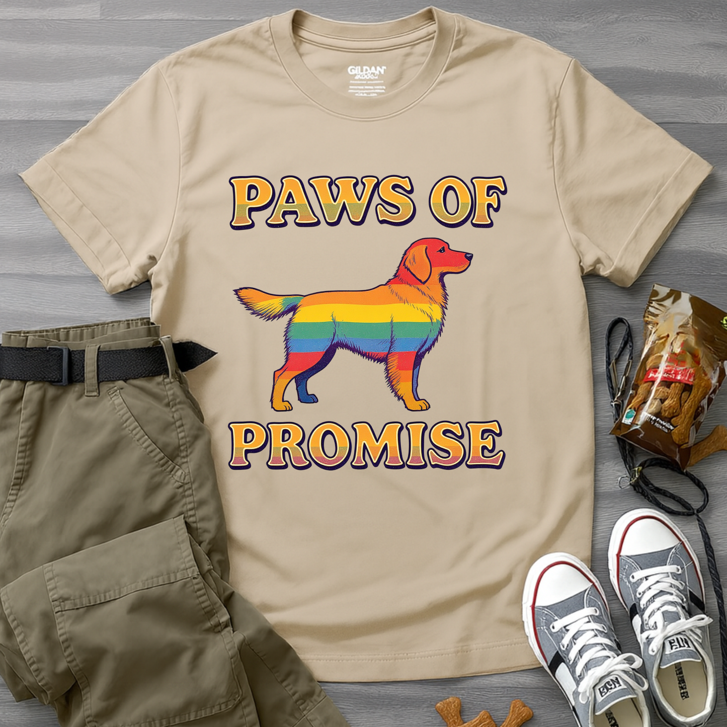 Paws of Promise Rainbow Pup T-Shirt