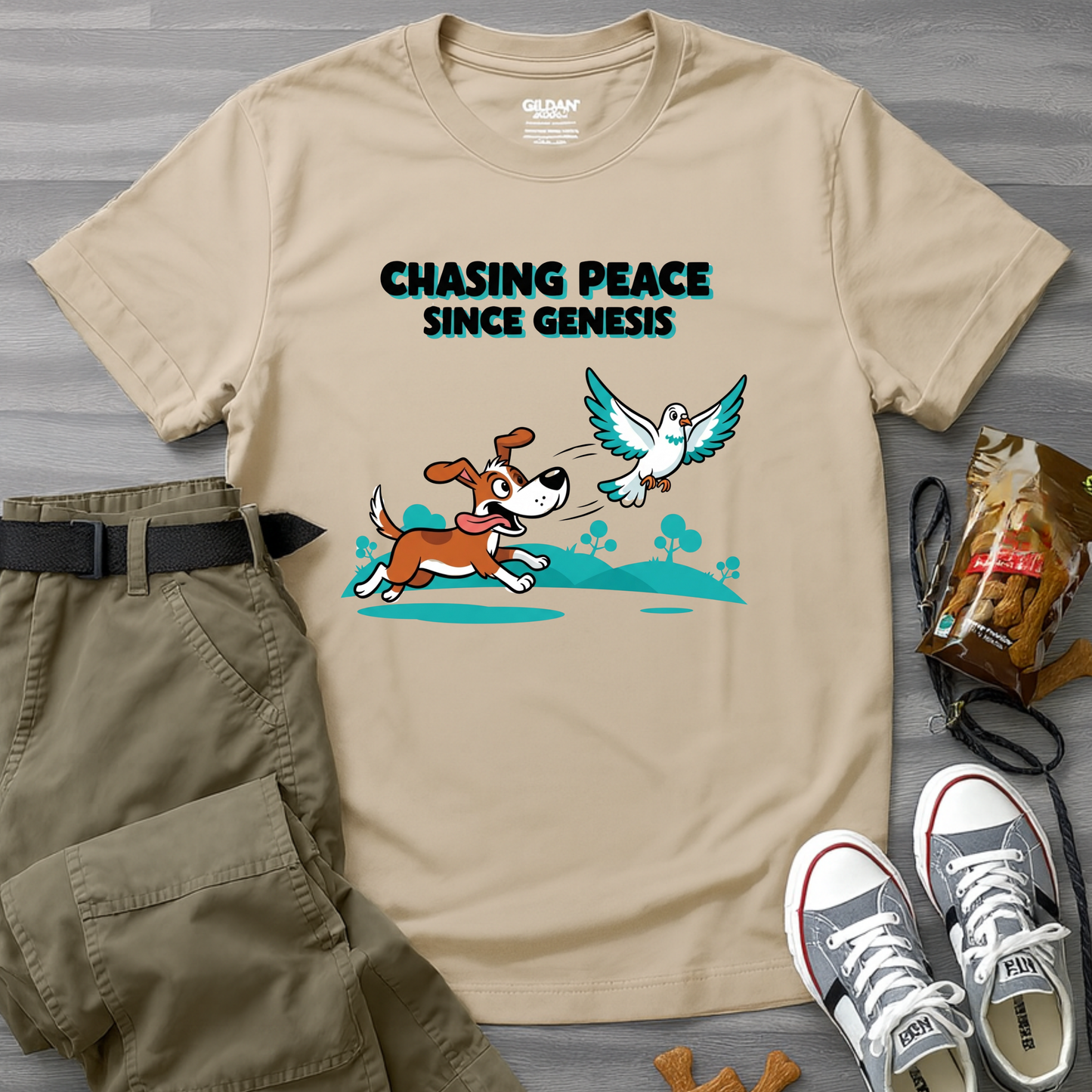 Chasing Peace Since Genesis T-Shirt