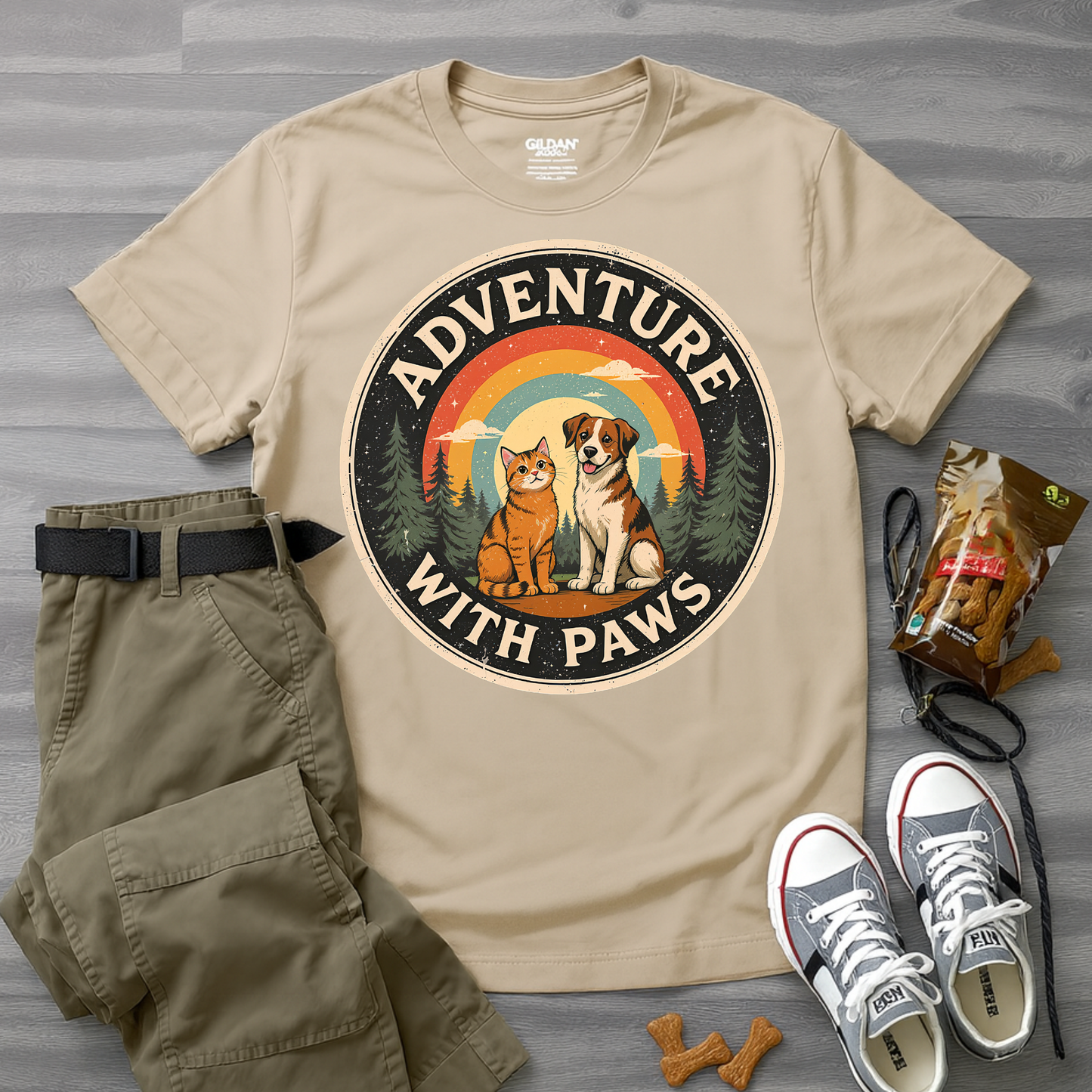 Adventure With Paws T-Shirt