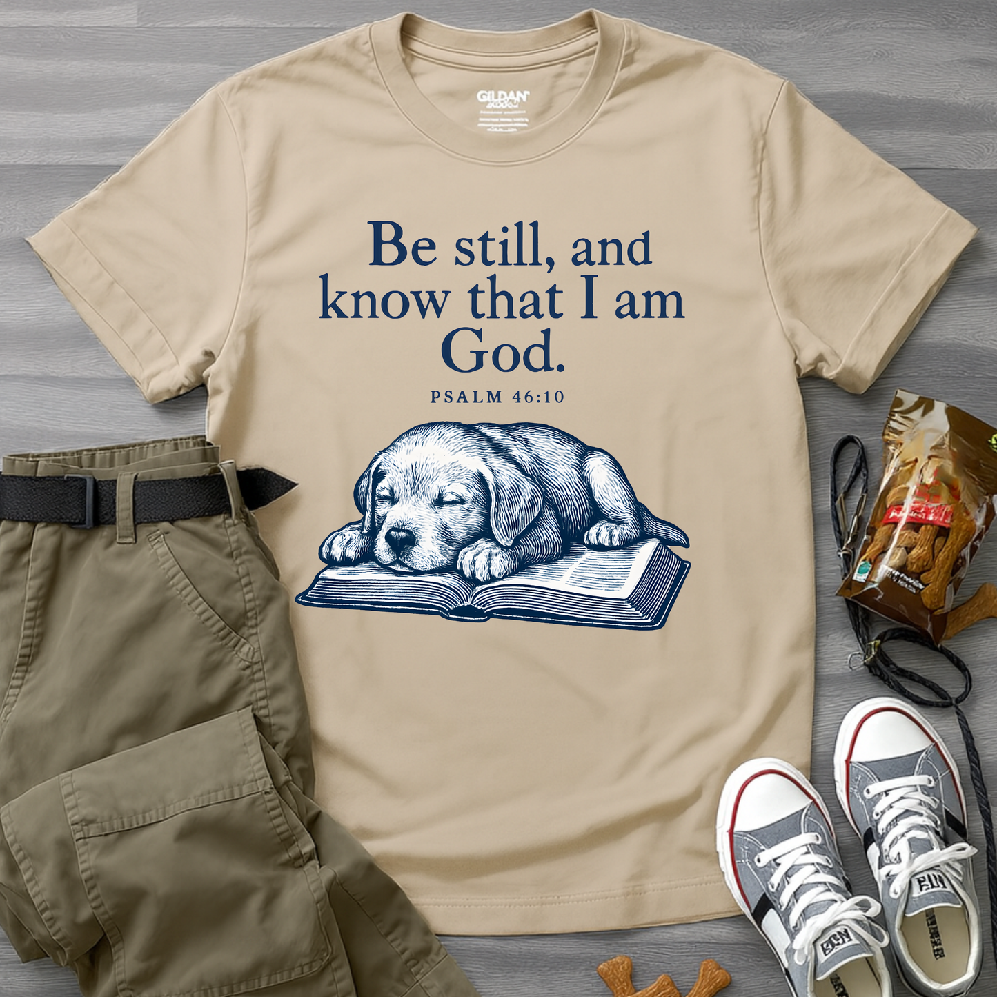 Be still, and know that I am God;(Psalm 46:10) T-Shirt