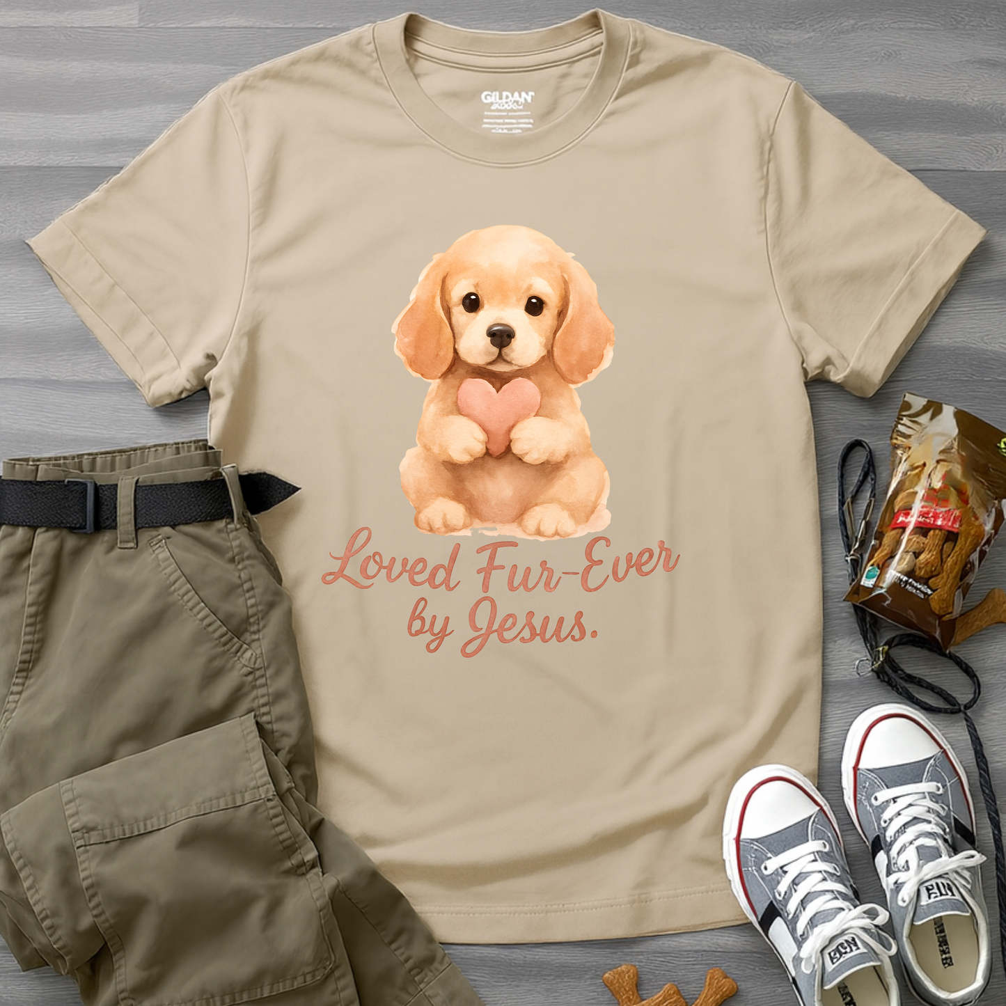 Loved Fur-Ever By Jesus T-Shirt