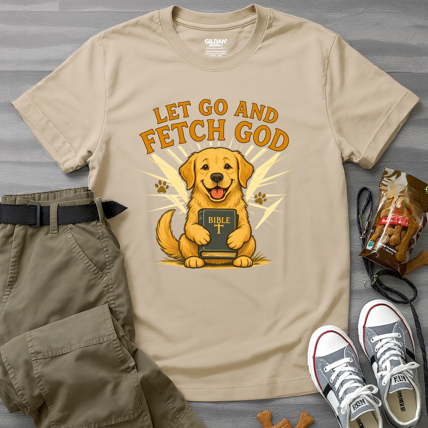 Let Go and Fetch God T-Shirt