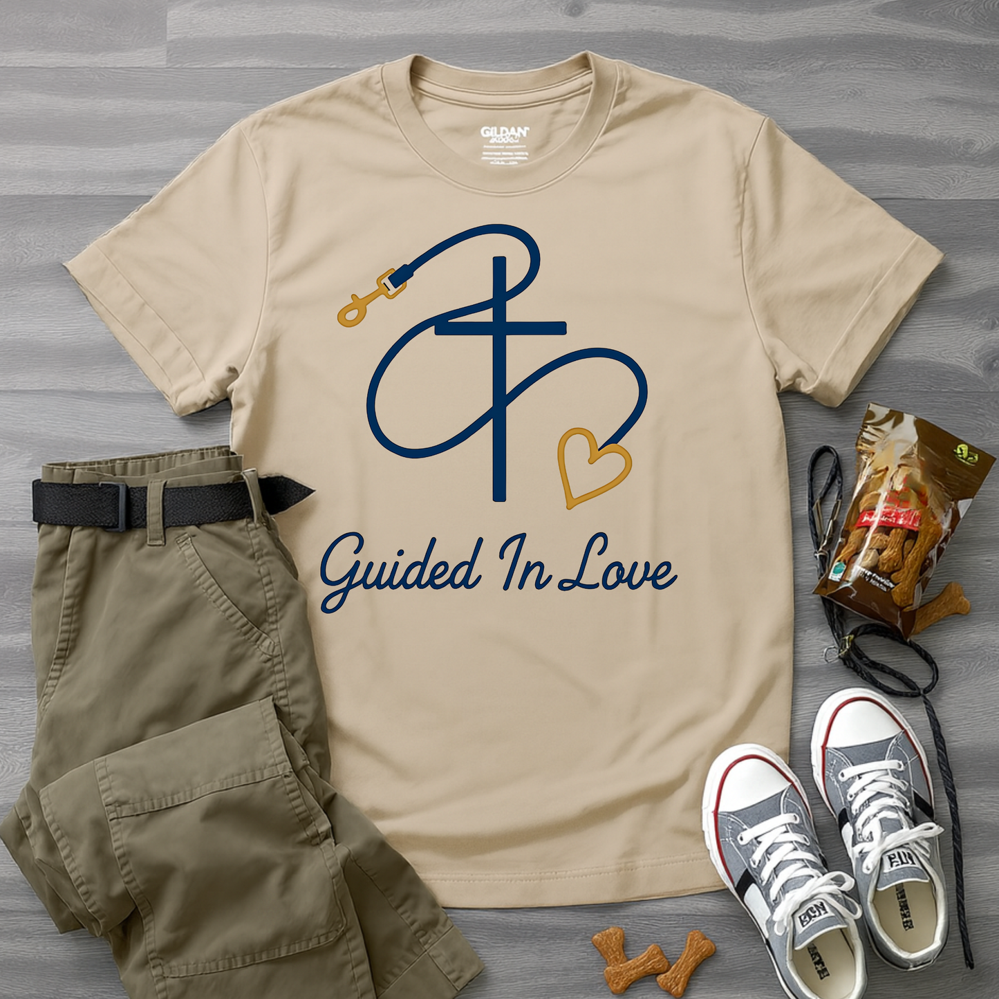 Faith & Love Leash Silhouette T-Shirt