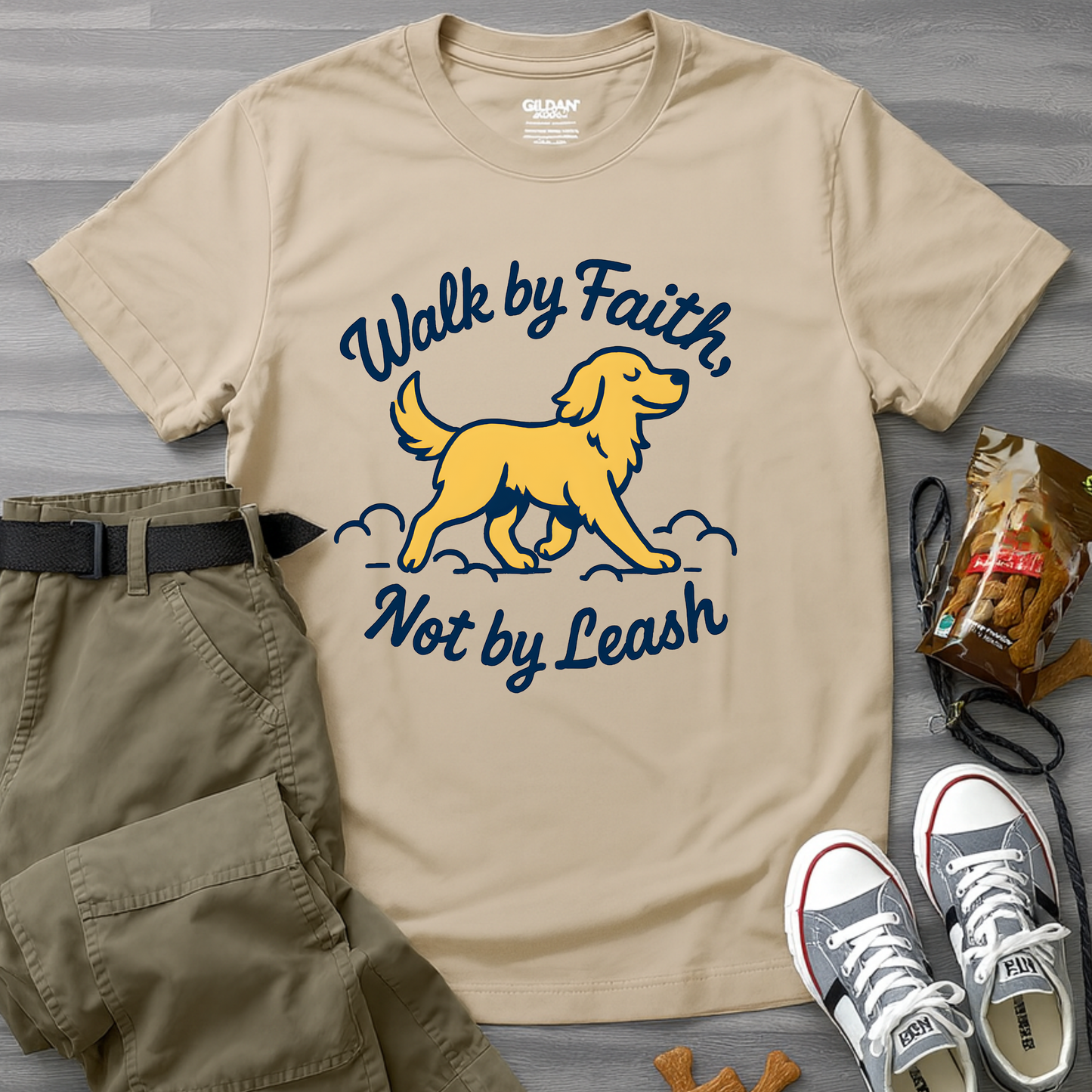 Walk By Faith Not By Leash T-Shirt