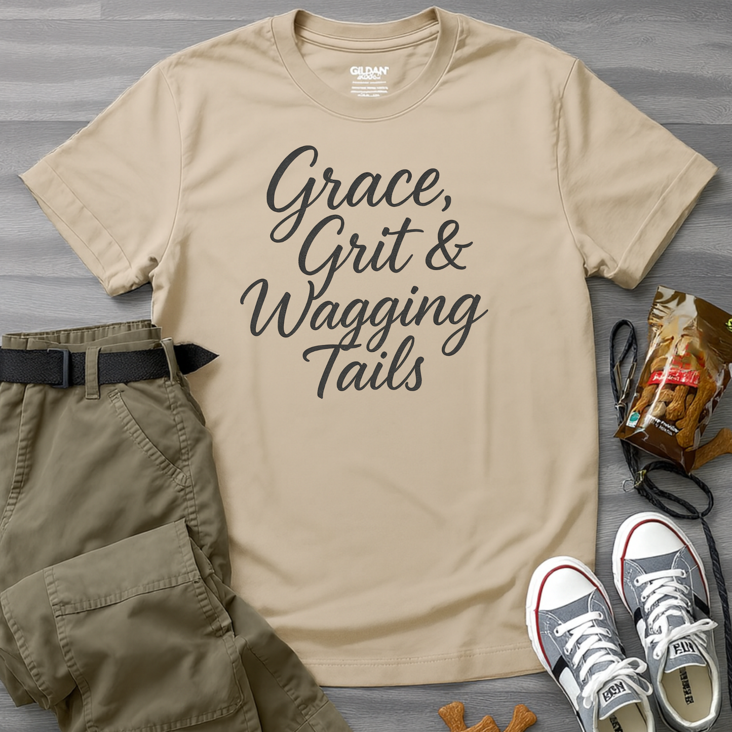 Grace, Grit And Wagging Tails T-Shirt