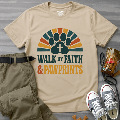 Walk By Faith & Pawprints T-Shirt