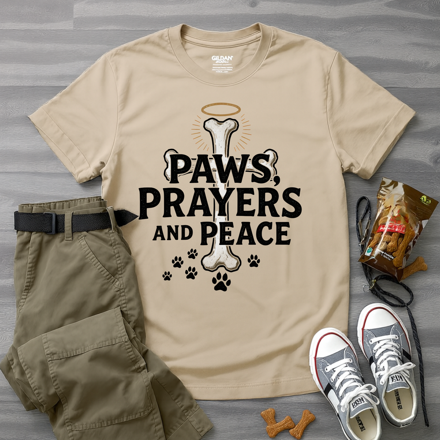 Paws Prayers And Peace T-Shirt