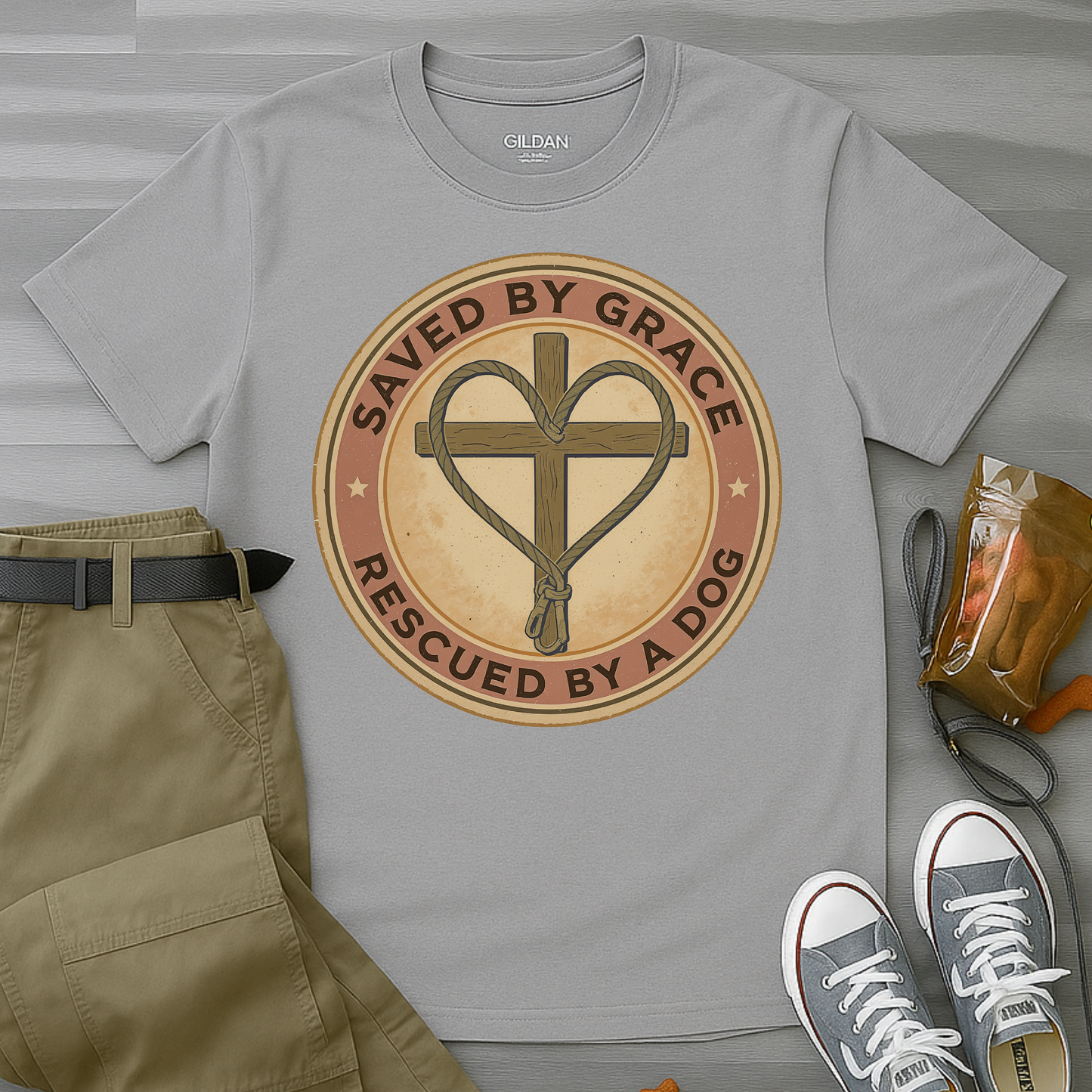 Saved By Grace Rescued by a Dog T-Shirt