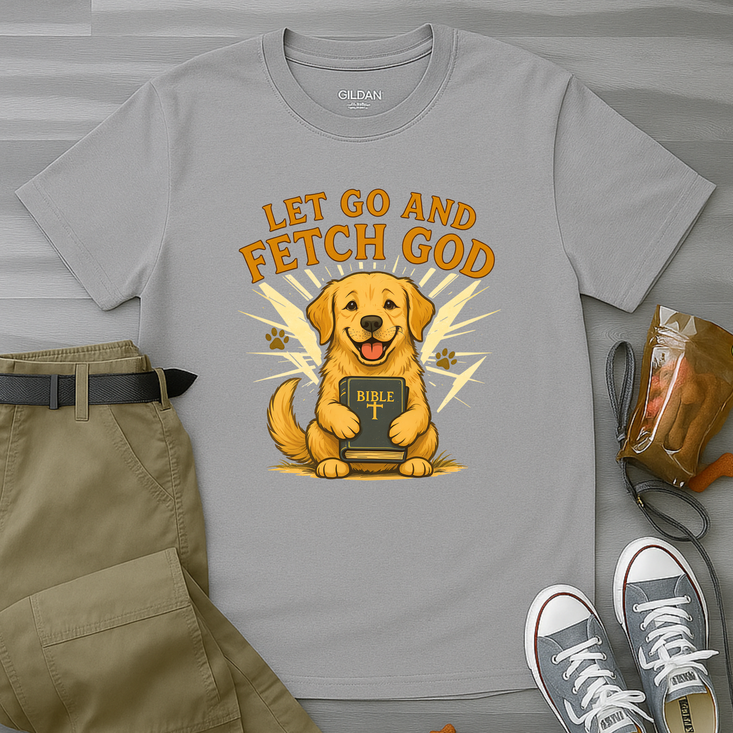 Let Go and Fetch God T-Shirt