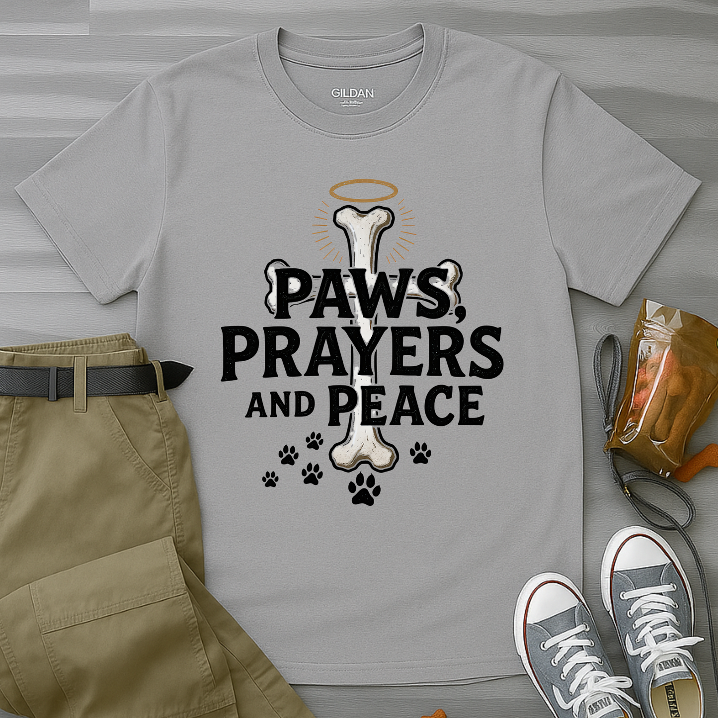 Paws Prayers And Peace T-Shirt
