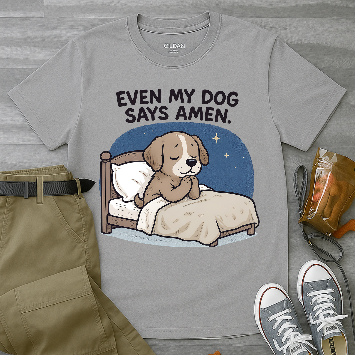 Even My Dog Says Amen T-Shirt