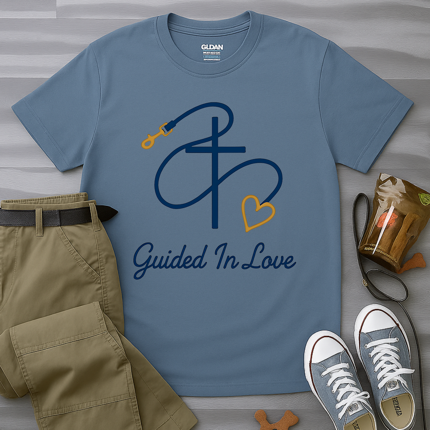 Faith & Love Leash Silhouette T-Shirt