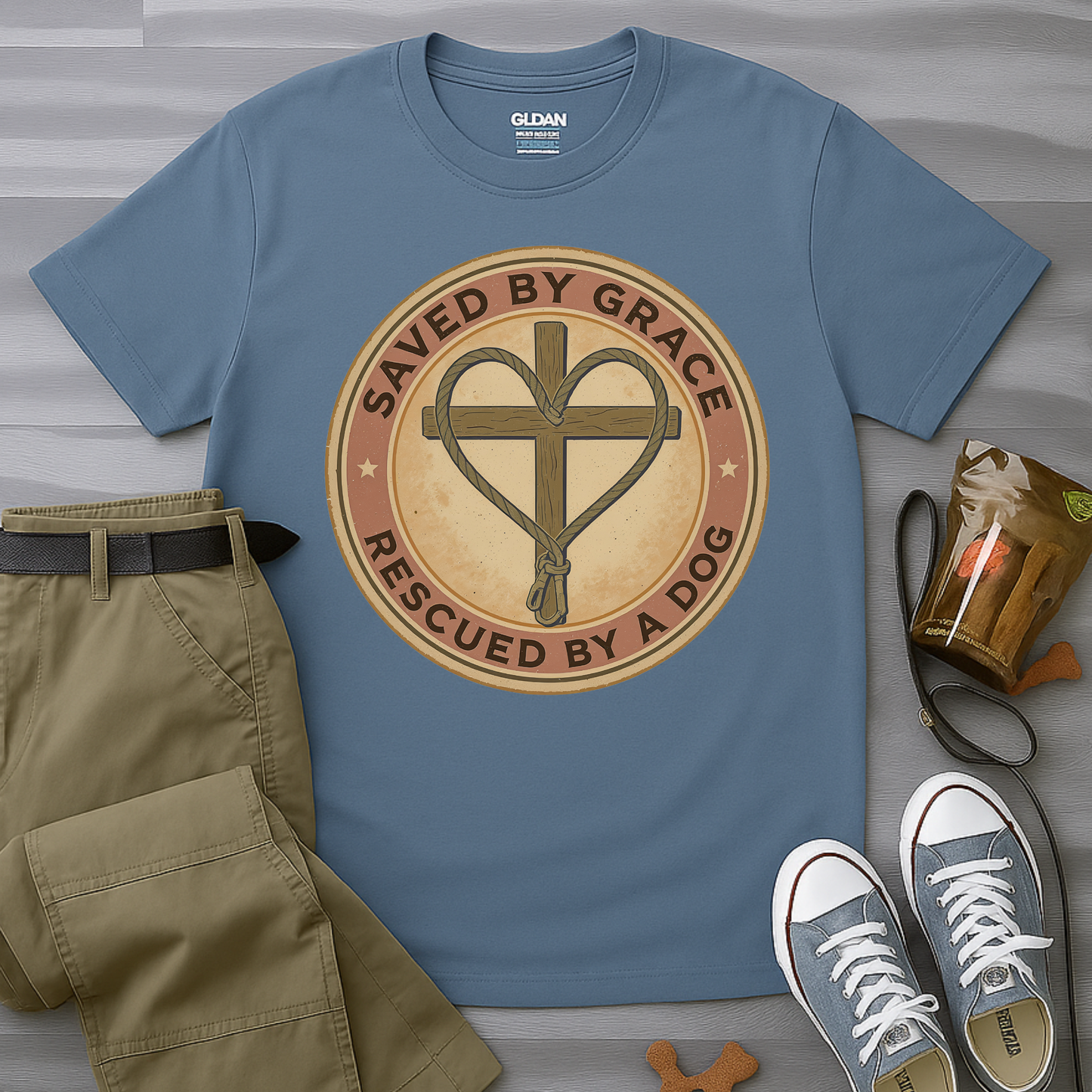 Saved By Grace Rescued by a Dog T-Shirt