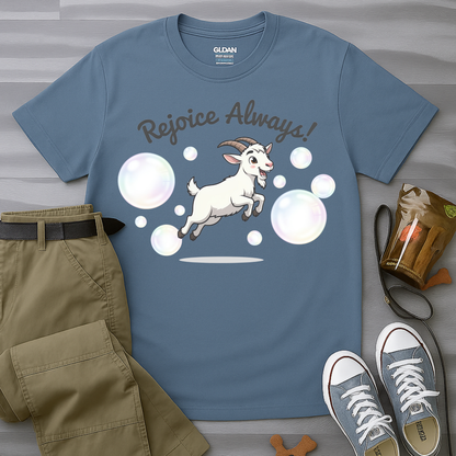 Happy Goat Rejoice Always T-Shirt