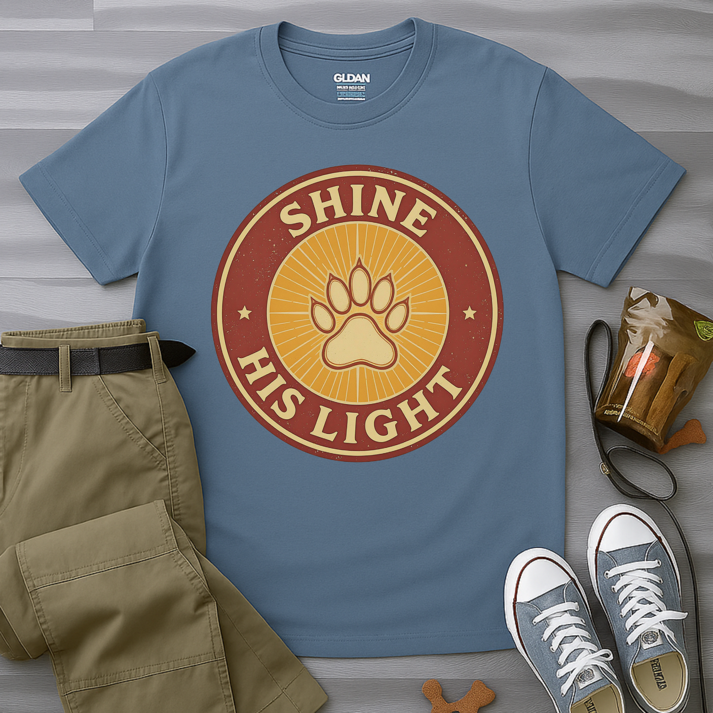 Shine His Light Paw T-Shirt