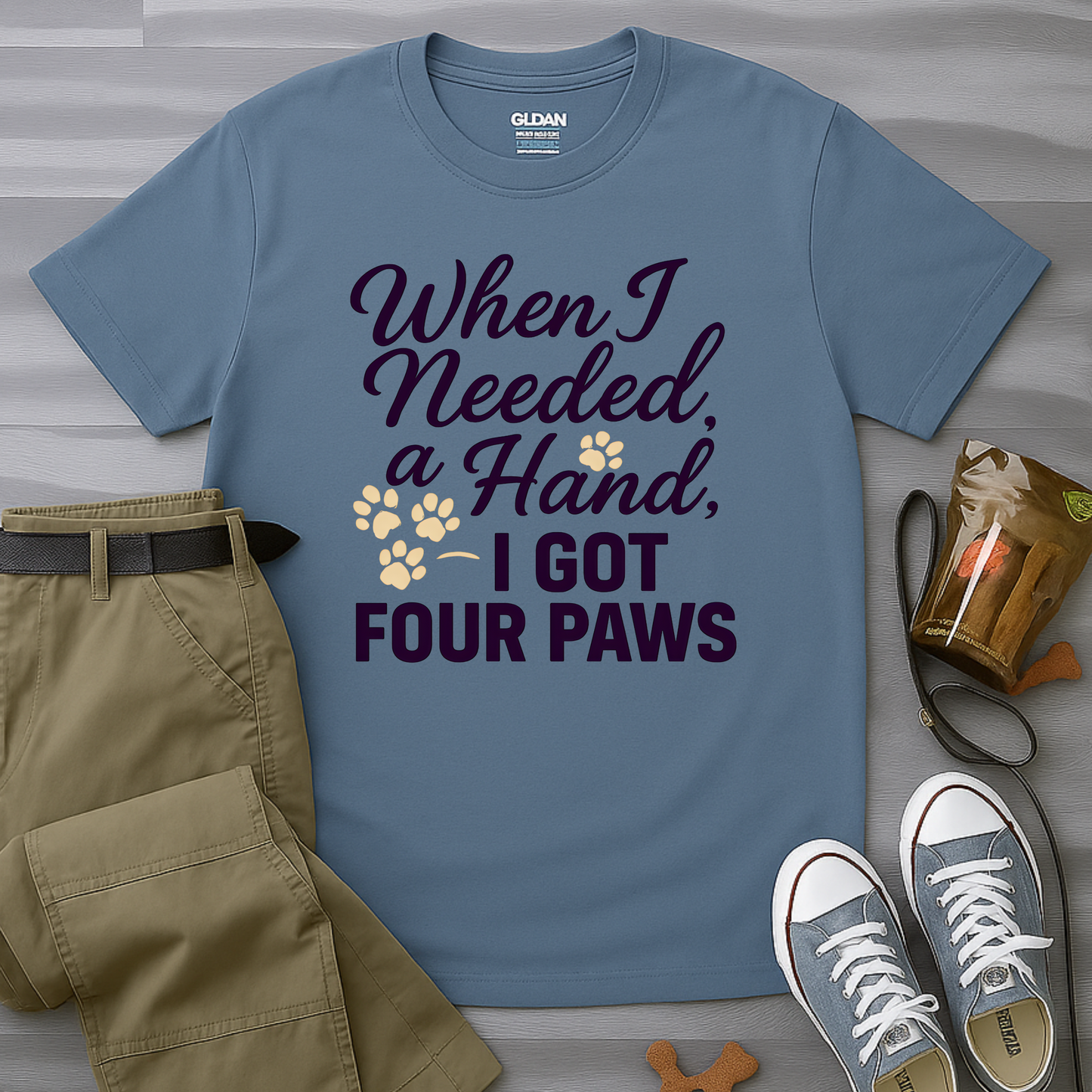 When I Needed A Hand I Got Four Paws T-Shirt