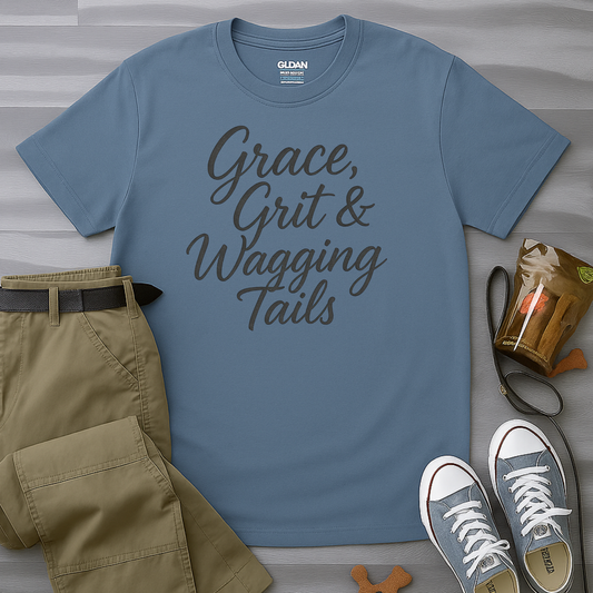 Grace, Grit And Wagging Tails T-Shirt