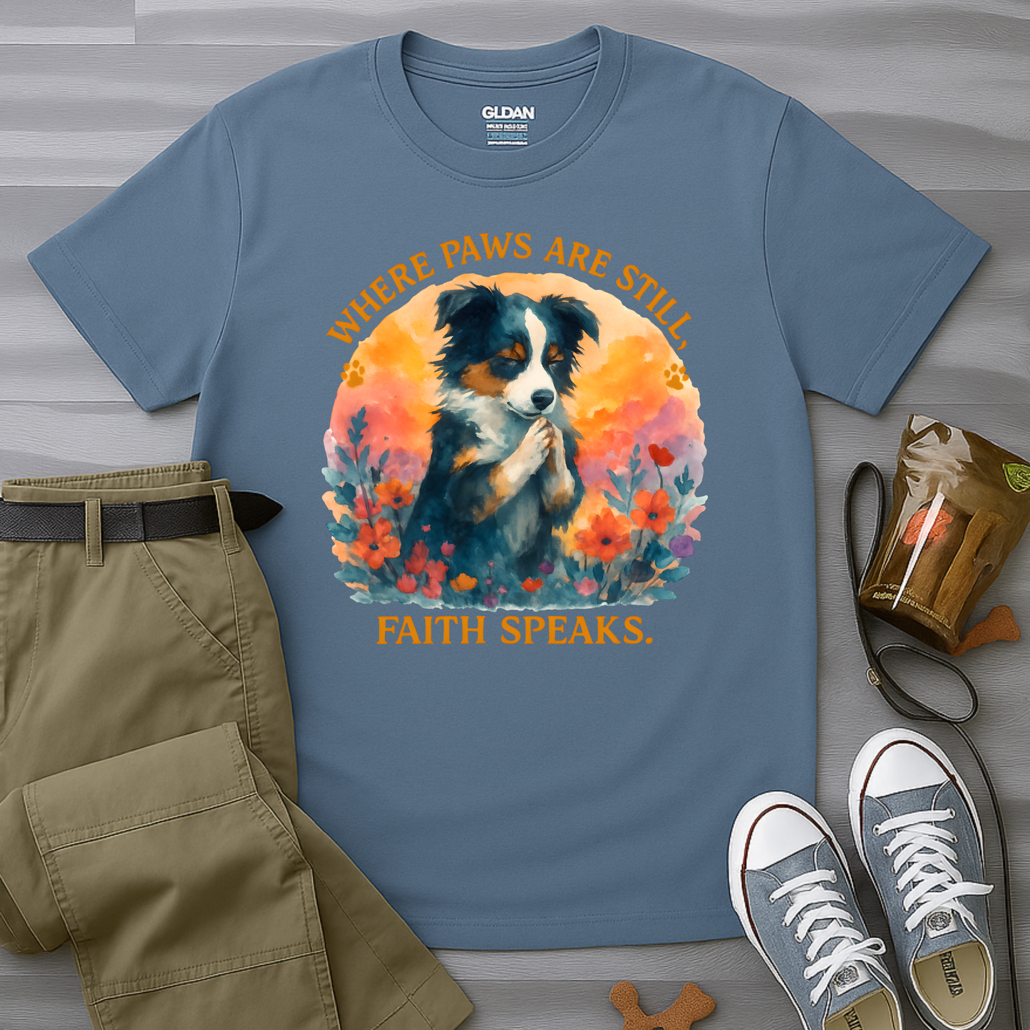Where Paws Are Still, Faith Speaks T-Shirt