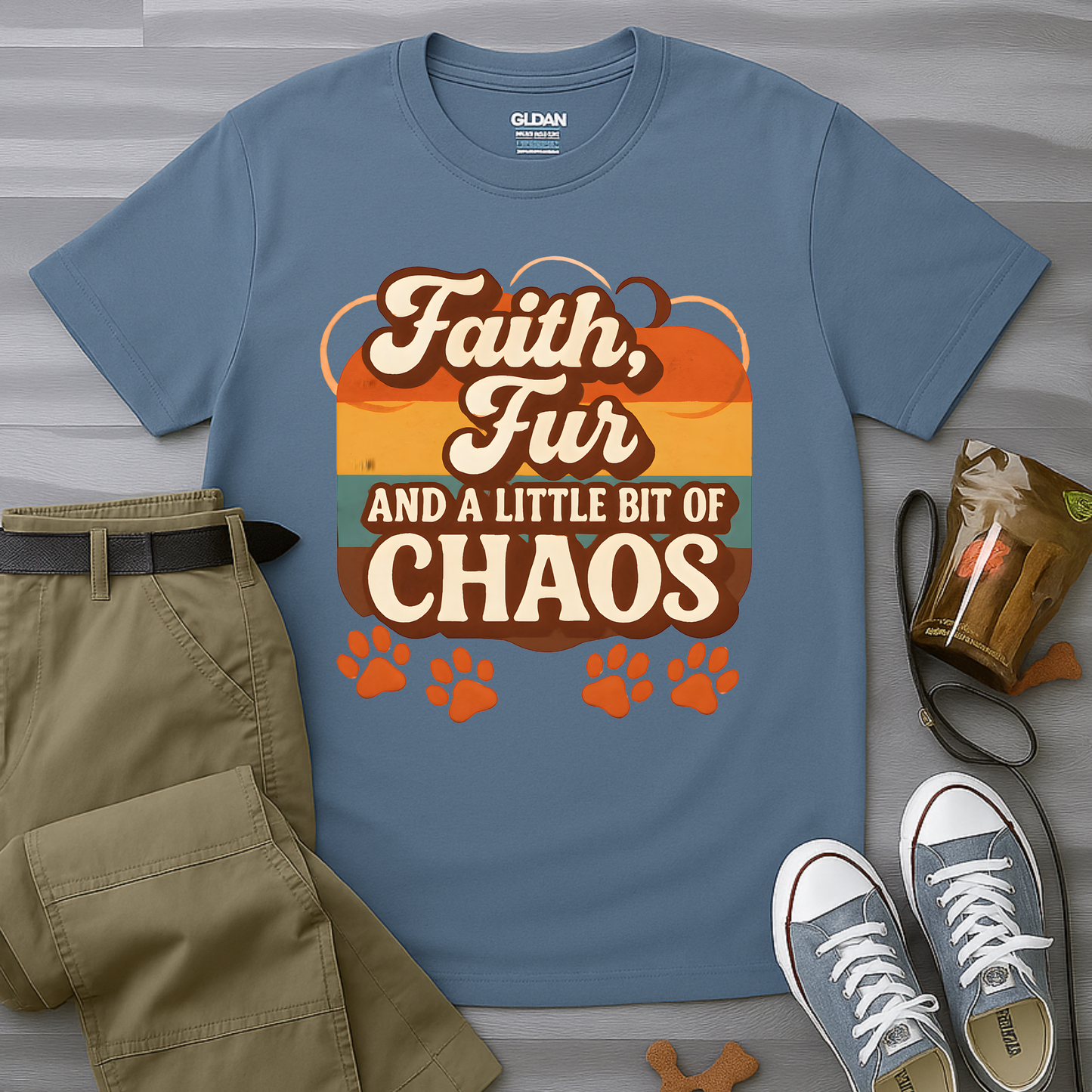 Faith Fur and a Little Bit of Chaos T-Shirt