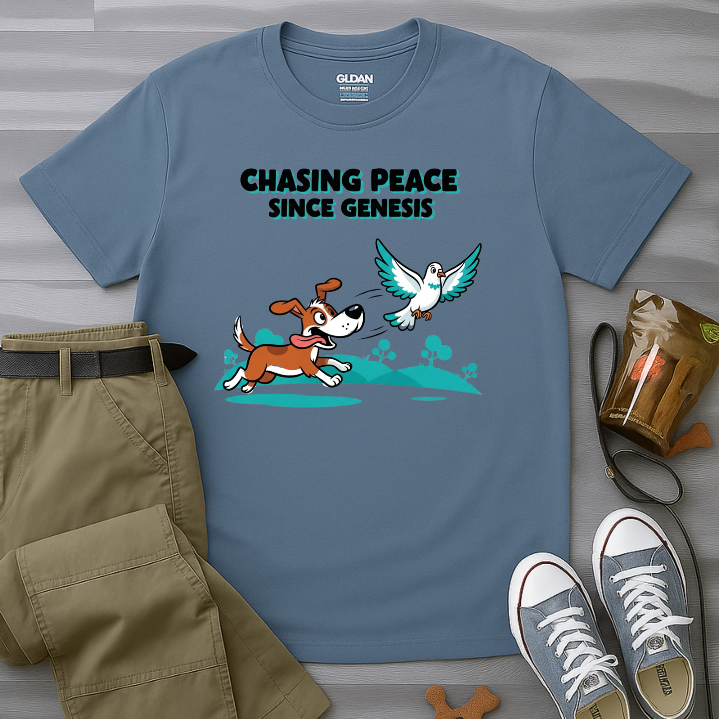 Chasing Peace Since Genesis T-Shirt
